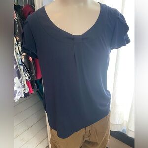 George Women’s Sz M Navy Blue Dress Shirt